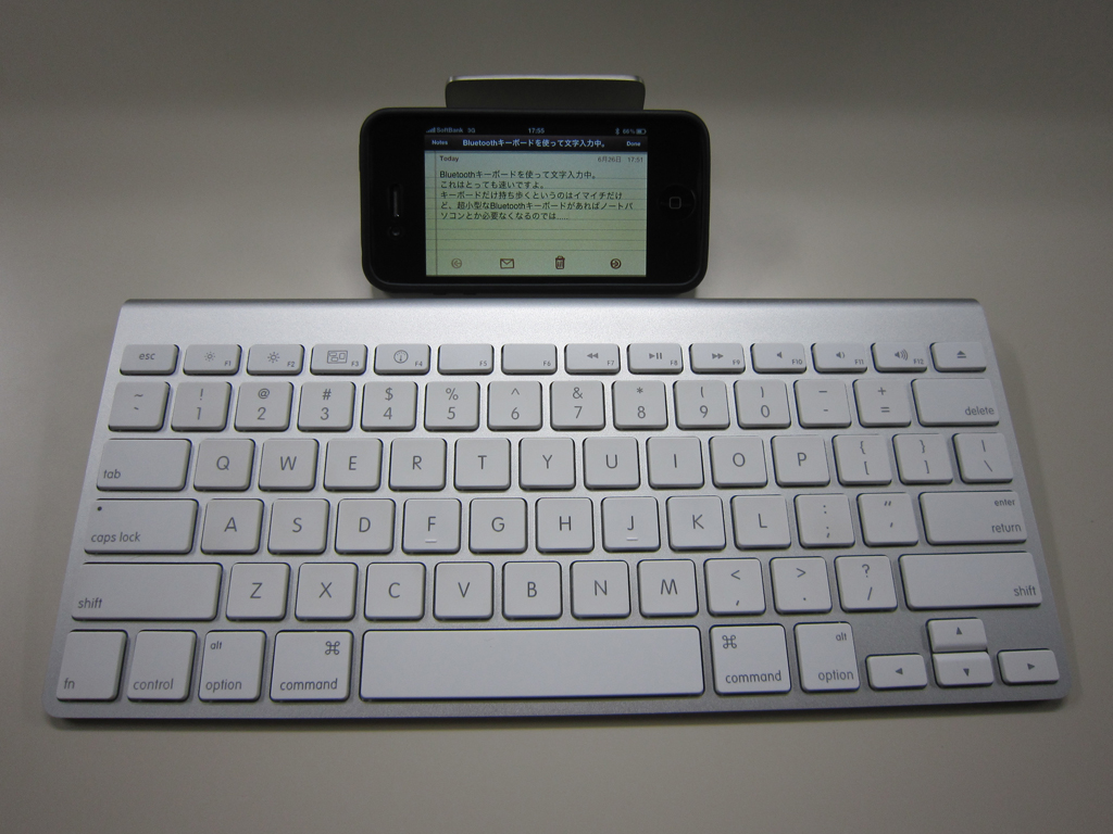 Iphone Ios 4でbluetoothキーボード入力を試してみました Logon Blog