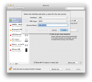 Mac OS X - VPN configuration