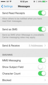 iOS 7 beta - Phone and Message, Blocked