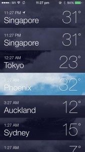 iOS 7 - Weather App