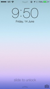 iOS 7 beta - Lock Screen