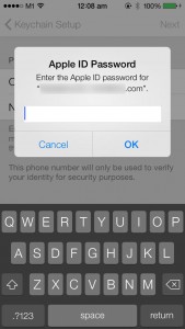iOS 7 - iCloud - Keychain