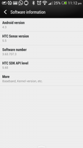HTC One - Android 4.4, KitKat (before install)