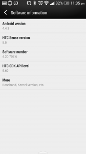 HTC One - Android 4.4, KitKat