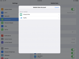 iPad Pro 9.7 - embedded Apple SIM