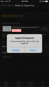Apple Pay in Singapore with Amex