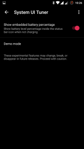 OnePlus 3 System UI Tuner